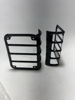 Jeep Wrangler JK Tail Light Guards Black Steel 07-18 JK Set Pair